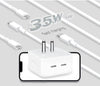 35W Dual USB-C Port Power Adapter
