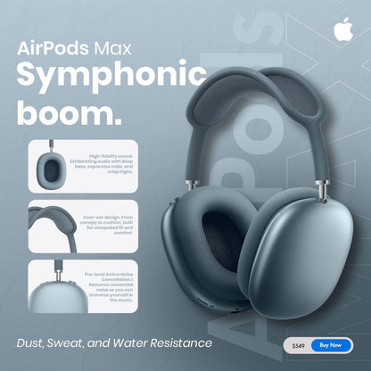 Max Pods Max – ANC Wireless Headphones With 36H, 48H & 72H Battery & Deep Bass
