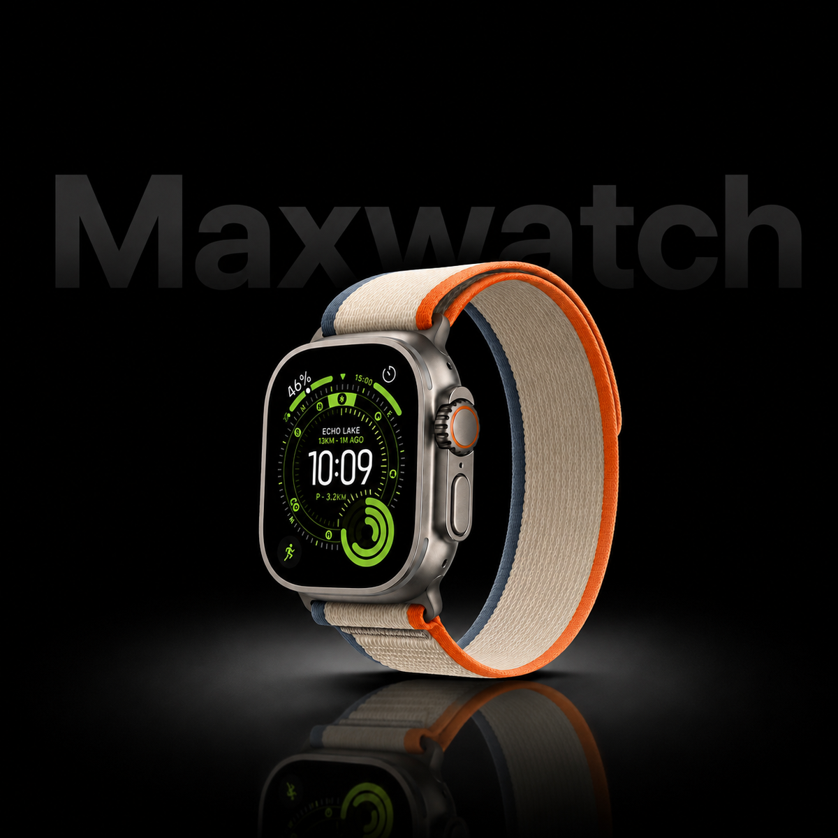 Max Watch Ultra 2 with 2strep and watch magnetic charger (1 year warranty)