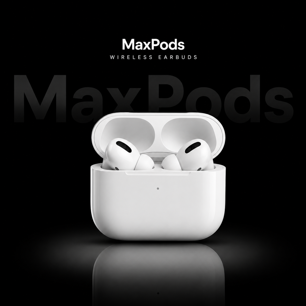 Maxpods Pro 2nd Generation With wireless charging (6 Month Warranty)