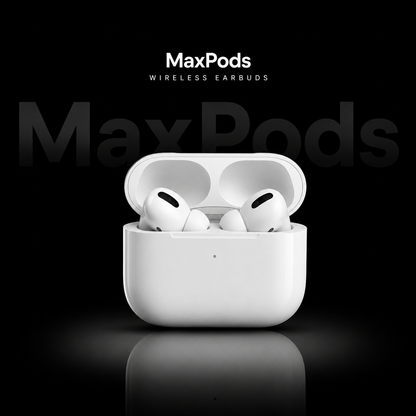 Maxpods Pro 2nd Generation With wireless charging (6 Month Warranty)