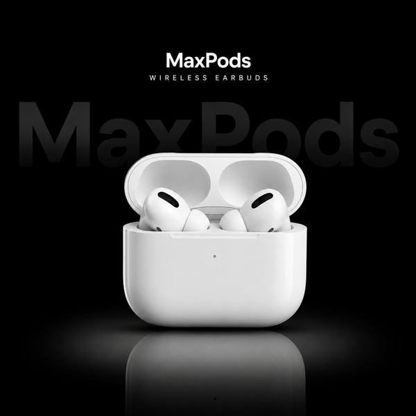 Maxpods Pro 2nd Generation With wireless charging (6 Month Warranty)