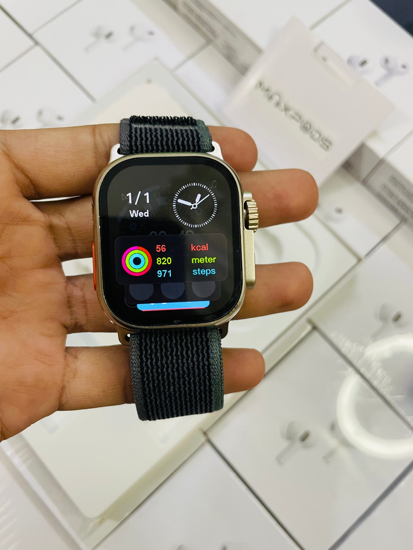 Max Watch Ultra 3 with 2 straps and watch charger with 1 year warranty