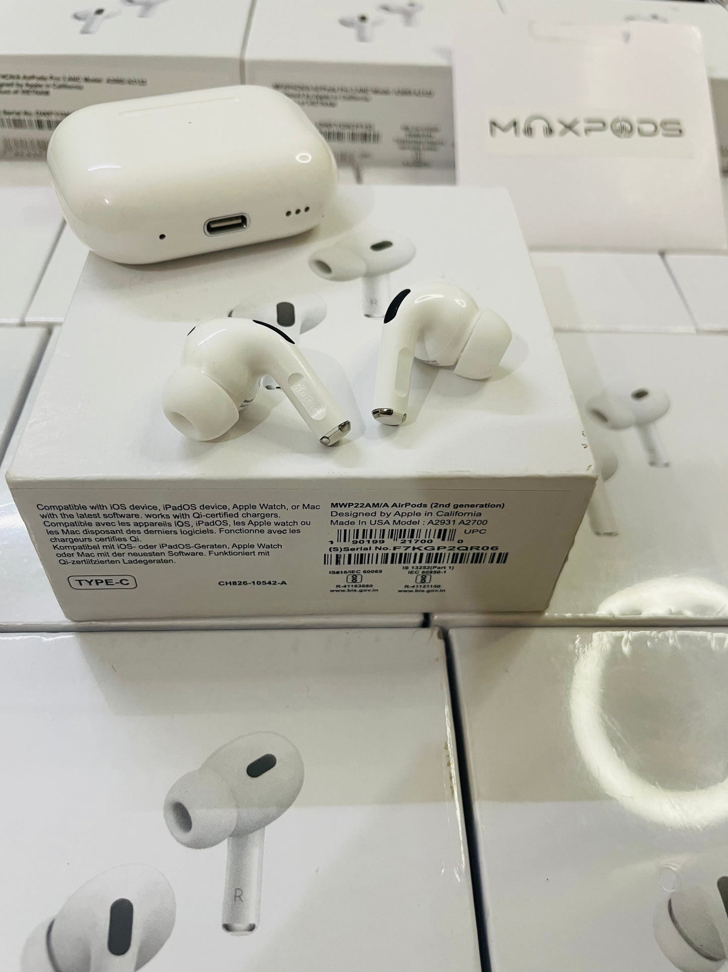 Maxpods Pro 2nd Generation With wireless charging (6 Month Warranty)