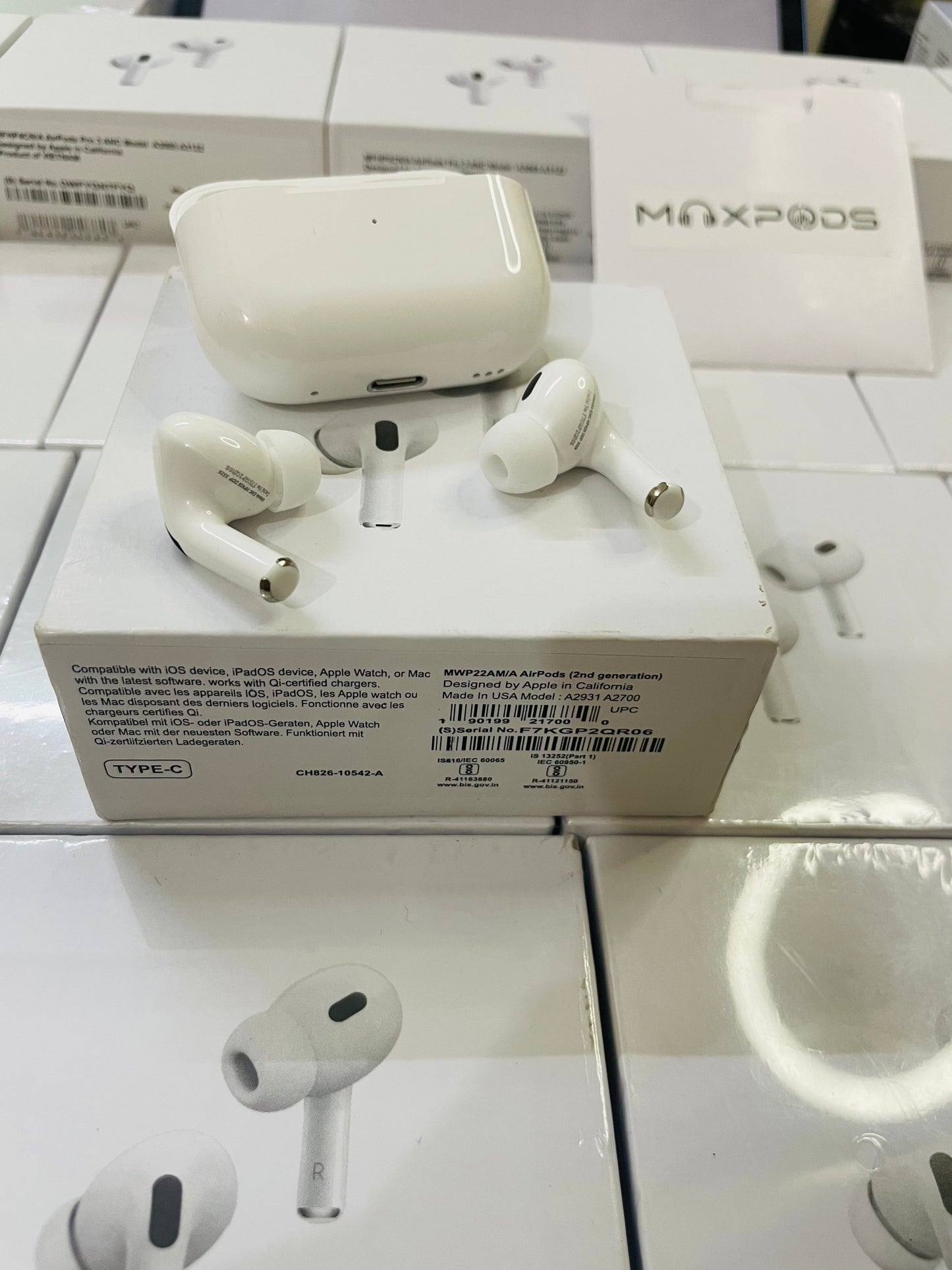 Maxpods Pro 2nd Generation With wireless charging (6 Month Warranty)