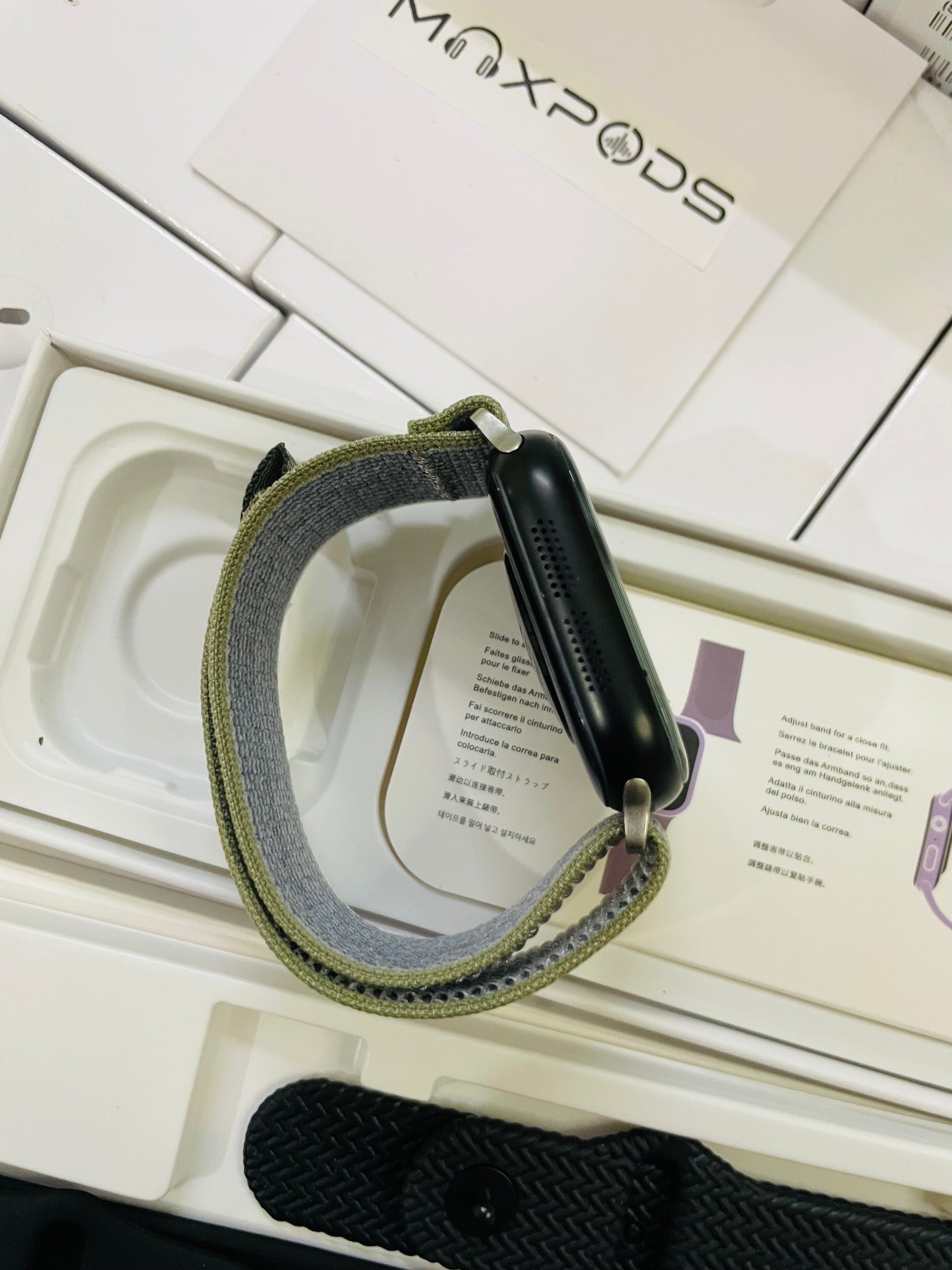 Max watch series 11 with 2 strap and watch charger (1 year warranty)