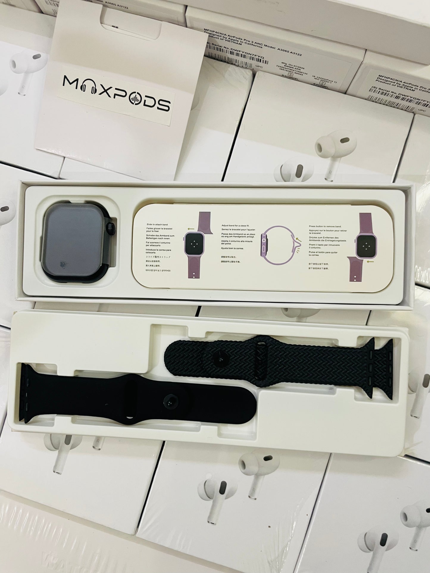 Max watch series 11 with 2 strap and watch charger (1 year warranty)