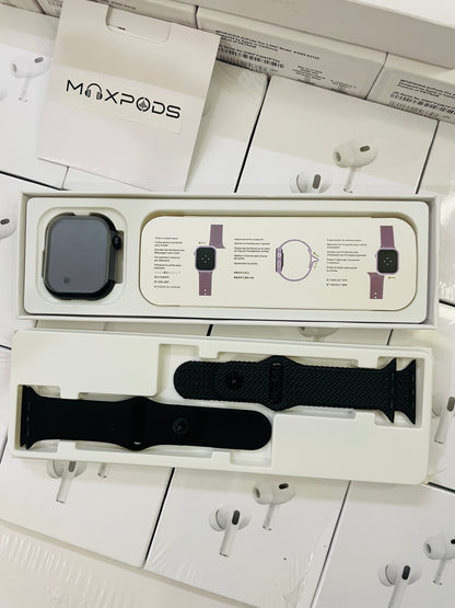 Max watch series 11 with 2 strap and watch charger (1 year warranty)