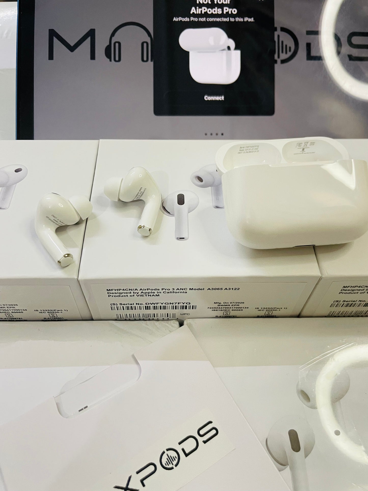 Maxpods Pro 3 ANC Working With Noise Cancellation Wireless charging