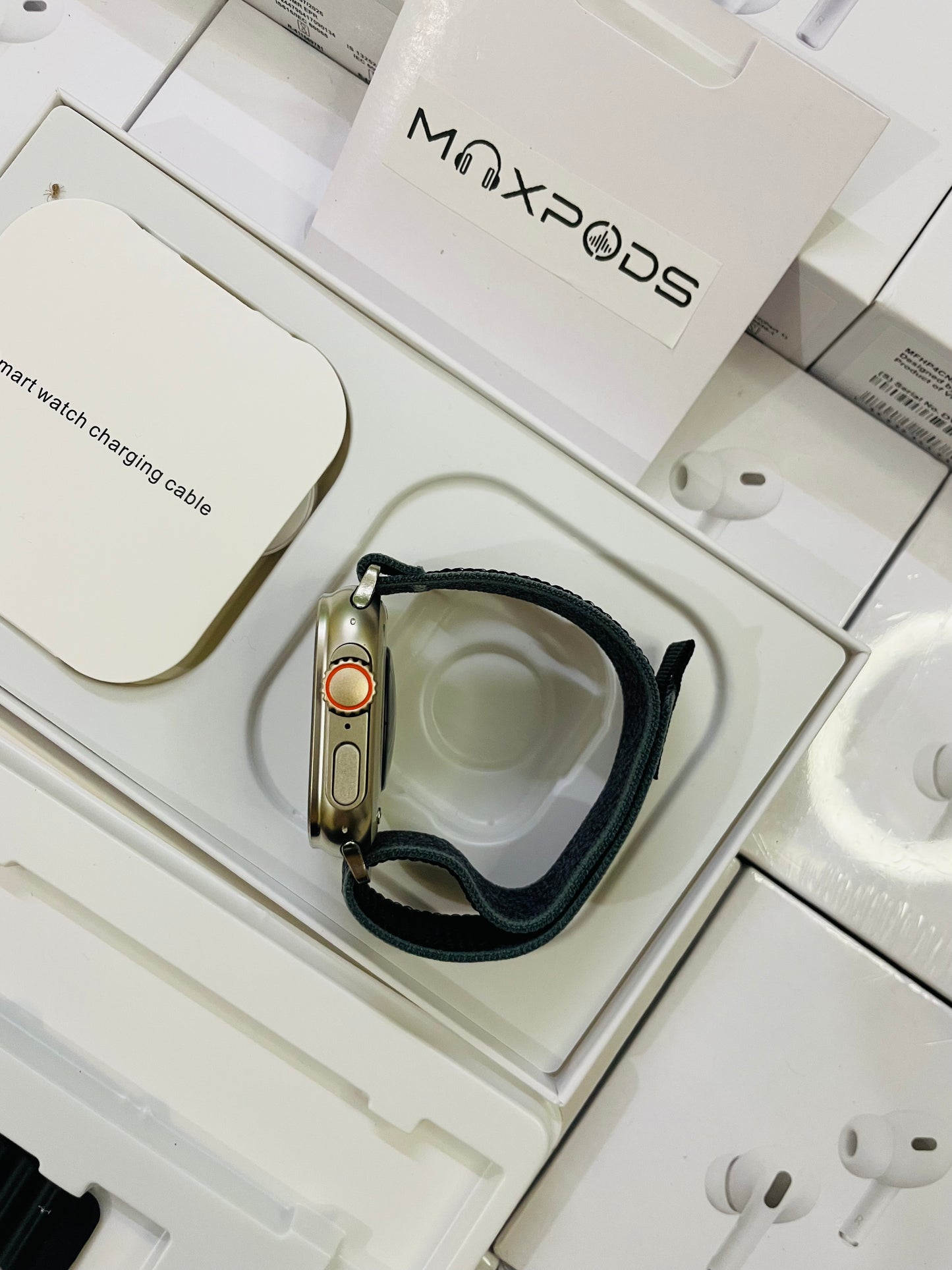 Max Watch Ultra 3 with 2 straps and watch charger with 1 year warranty
