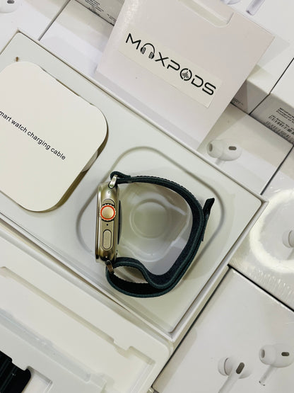 Max Watch Ultra 3 with 2 straps and watch charger with 1 year warranty